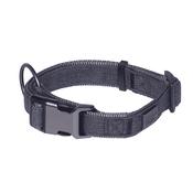 Nobby Linen Deluxe Dog Collar in Dark Grey image
