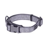 Nobby Linen Deluxe Dog Collar in Grey image