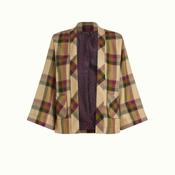 King Louie Women's Noor Jacket Dreamer Check in Pine Green image