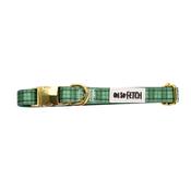 Oh So Fetch Mossy Meadows Padded Dog Collar in Green