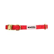 Oh So Fetch Mulberry Padded Dog Collar in Red image