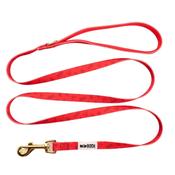 Oh So Fetch Mulberry Padded Dog Lead in Red