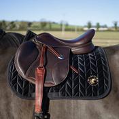 SandStorm Horse Velvet Saddle Pad in Black