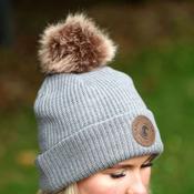 SandStorm Women's Fleece Lined Beanie in Grey