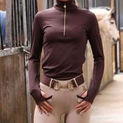 SandStorm Women's Performance Sport Baselayer in Chocolate image