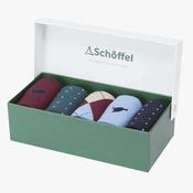 Schoffel Bamboo Sock 5 Box Argyle Pattern