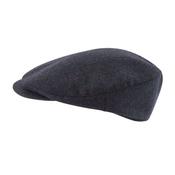 Schoffel Countryman Tweed Cap in Navy Herringbone Tweed image