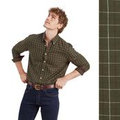Schoffel Men's Aldeburgh Shirt in Wood, Wine &amp; Ecru Check image