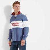 Schoffel Men's Exeter Heritage 1/4 Zip Jumper in Stone Blue image