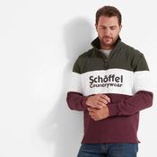 Schoffel Men's Exeter Heritage 1/4 Zip Jumper in Wine image