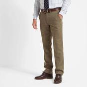 Schoffel Men's Ross Tweed Trousers in Loden Green Herringbone Tweed image