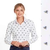 Schoffel Women's Norfolk Shirt in Bee Print image
