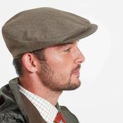 Schoffel Countryman Tweed Cap in Loden Green Herringbone Tweed image