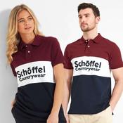 Schoffel Unisex Exeter Heritage Polo Shirt in Bordeaux image