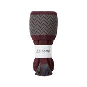 Schoffel Herringbone Sock in Wine image