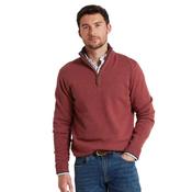 Schoffel Men's Blair Quarter Zip Jumper in Redwood image