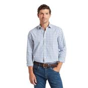 Schoffel Men's Hebden Tailored Shirt in Mist Blue Check image