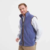 Schoffel Men's Oakham Fleece Gilet in Stone Blue image