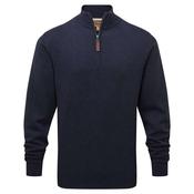 Schoffel Men's Porthmeor Pima Cotton 1/4 Zip Jumper in Navy image
