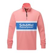 Schoffel Unisex Exeter Heritage 1/4 Zip Shirt in Flamingo image
