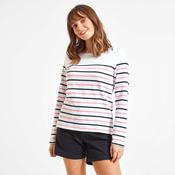 Schoffel Women's Beauport Top in White &amp; Navy with Flamingo Stripes image