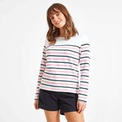 Schoffel Women's Beauport Top in White &amp; Navy with Flamingo Stripes image