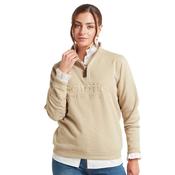 Schoffel Women's St Issey Quarter Zip Jumper in Cobblestone