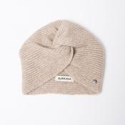 Surkana Gotu Knit Turban in Ecru