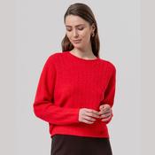 Surkana Round Neck Sweater in Red image