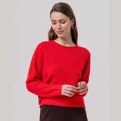 Surkana Round Neck Sweater in Red image