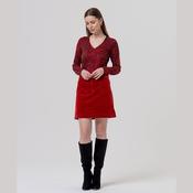 Surkana Short Skirt with Patch Pockets in Red image