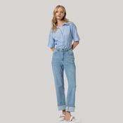 Surkana Women's Baggy Jeans in Sky Blue image