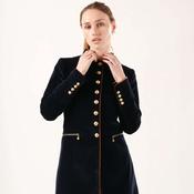 Welligogs Seville Velvet Coat in Navy image
