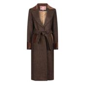 Welligogs Women's Paddington Long Coat in Coffee image