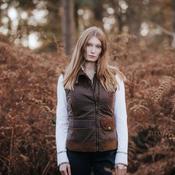 Welligogs Women's Roxy Wax Gilet in Tan image