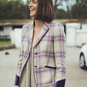 Welligogs Women's Ascot Wool Jacket in Cream Tea image