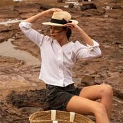 Welligogs Women's Millie Embroidered Blouse in White image