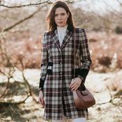 Welligogs Women's Demelza Check Wool Coat image