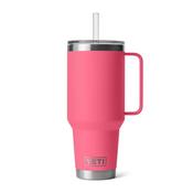 YETI Rambler 42 Oz Straw Mug in Tropical Pink (1242ml) with Straw Lid image