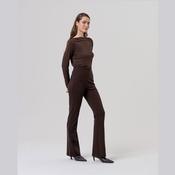 Surkana Flare Style Pants in Chocolate image