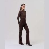 Surkana Flare Style Pants in Chocolate