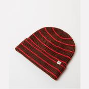 Surkana Knit Hat With Stripes in Chocolate image