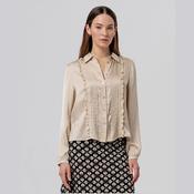 Surkana Shirt With Drawstrings in Beige image