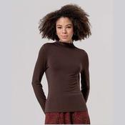 Surkana Turtle Neck T-shirt in Chocolate