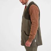 Schoffel Men's Ptarmigan Herringbone Tweed Waistcoat in Loden Green image