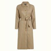 King Louie Women's Rachel Coat Siren Check in Sand image