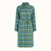King Louie Women's Lizzie Coat Nomad Check in Jade Green image
