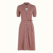 King Louie Women's Lola Button Dress Callaloo in Chilli Red image