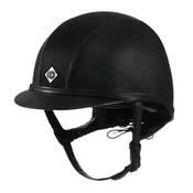 Charles Owen Ayr8 Leather Look Plus Riding Helmet in Black image