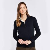 Dubarry Women's Newtown Zip Neck Jumper in Navy image